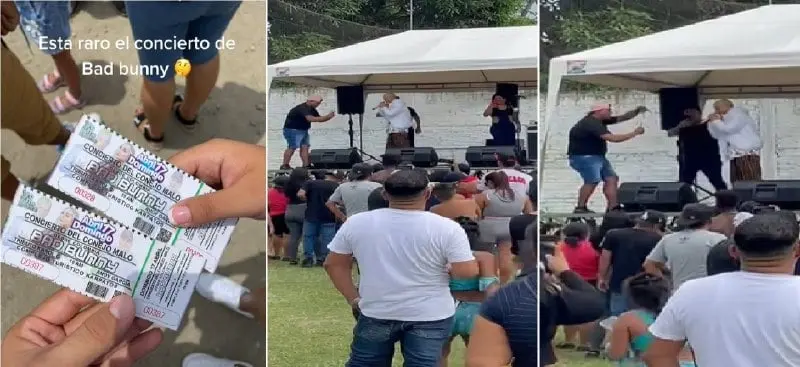 El concierto de Bad Bunny falso se volvió viral El concierto de Bad Bunny falso se volvió viral