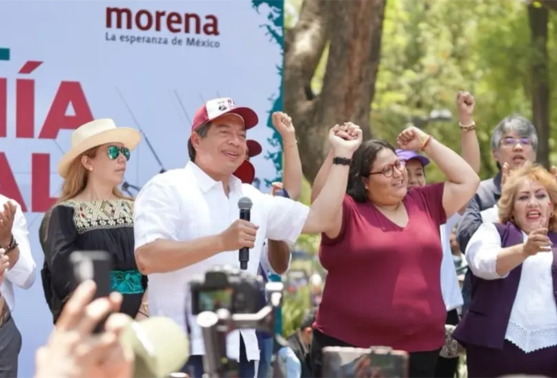 Mario Delgado durante el Festival por la Soberanía Nacional de Morena. Mario Delgado durante el Festival por la Soberanía Nacional de Morena.