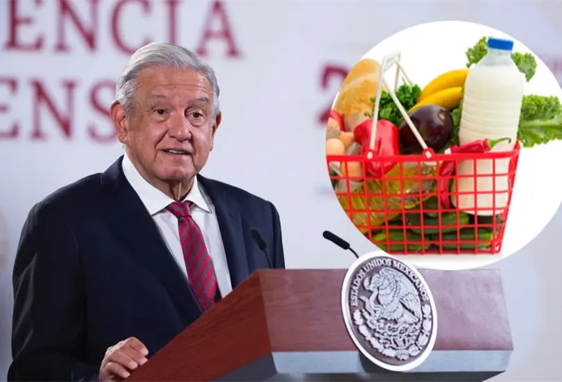 AMLO asegur&oacute; que el precio de la canasta b&aacute;sica ser&aacute; justo. 