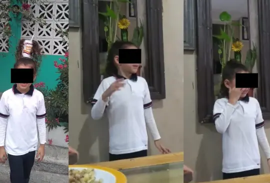 La niña regresó llorando a su casa porque sufrió bullying con su peinado loco.