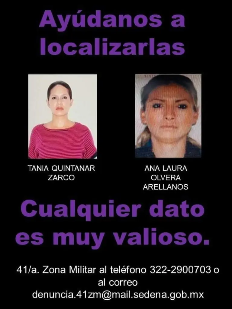 El secuestro de las militares ocurrió la madrugada del 28 de abril. FOTO: Twitter