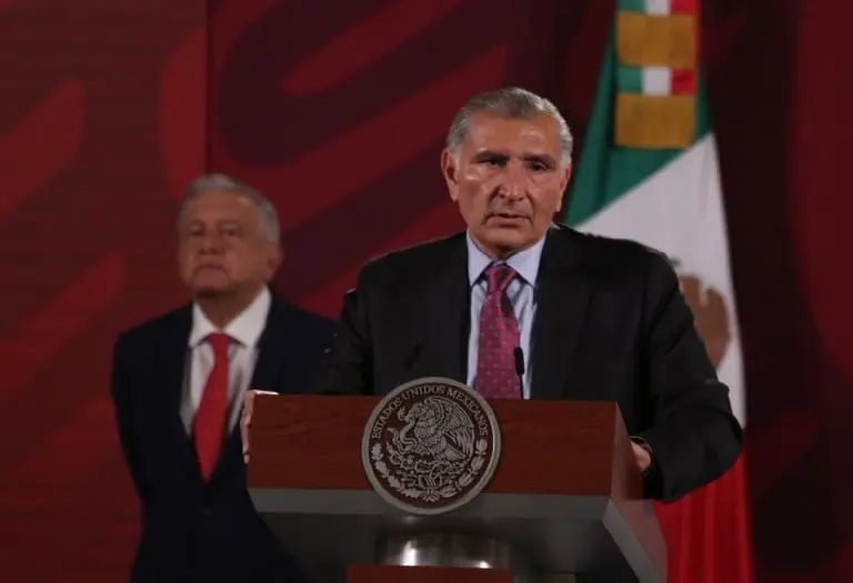 Adán Augusto López en una conferencia mañanera con AMLO. Foto: Cuartoscuro.