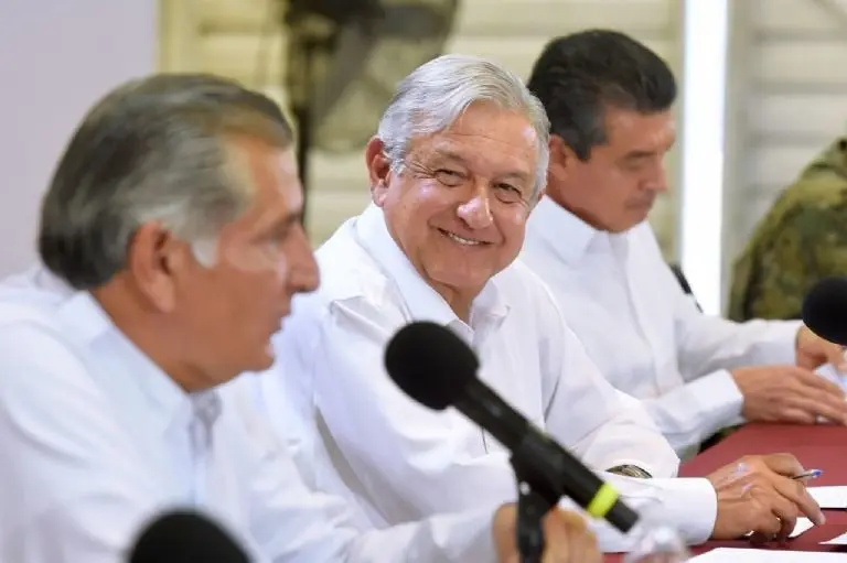 AMLO con el secretario de Gobernación, Adán Augusto López. Foto: Cuartoscuro.
