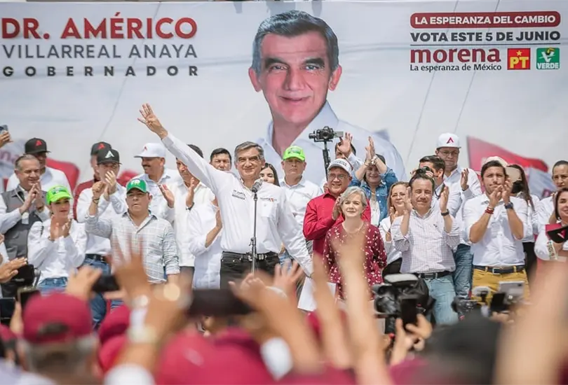 Am&eacute;rico Villarreal arracnc&oacute; se campa&ntilde;a en Ciudad de Victoria.