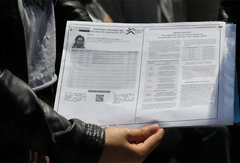 En el comprobante-credencial viene el d&iacute;a y la hora a la que deber&aacute;s realizar tu examen. 