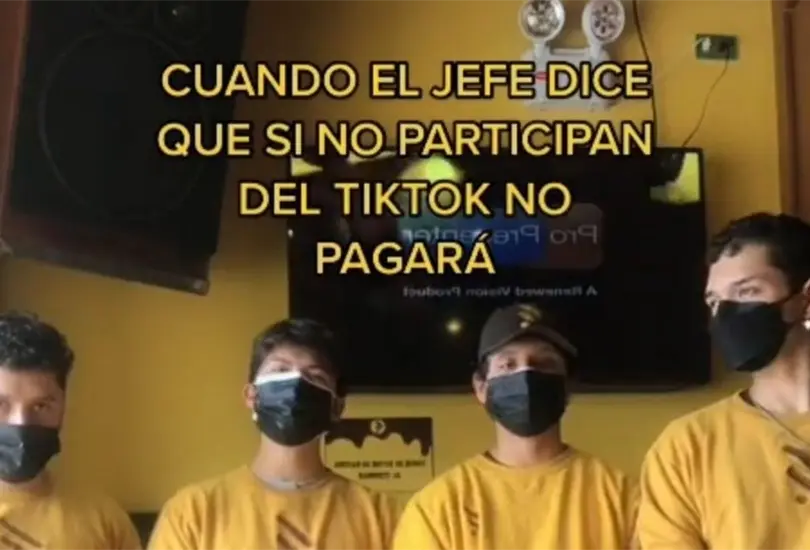 Jefe les pide que bailen o no les pagará Jefe les pide que bailen o no les pagará