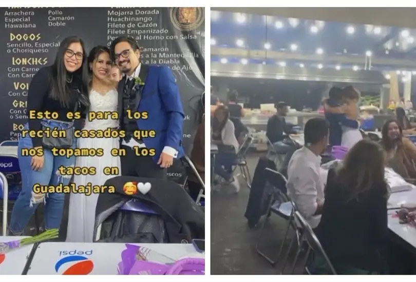 Celebran boda en una taquer&iacute;a