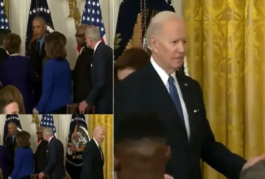 El presidente Biden incluso se mostró sorprendido por la forma en que fue ignorado. 