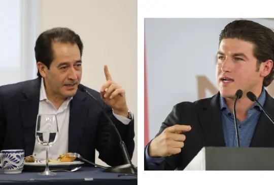 El fiscal Adolfo Guerrero y el gobernador Samuel García porlemizan por expediente de Yolanda Martínez. El fiscal Adolfo Guerrero y el gobernador Samuel García porlemizan por expediente de Yolanda Martínez.