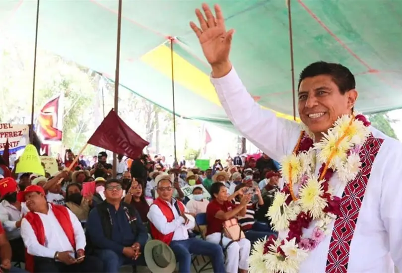 Salom&oacute;n Jara acudi&oacute; este jueves a Villa Tej&uacute;pam de la Uni&oacute;n, en la regi&oacute;n Mixteca.