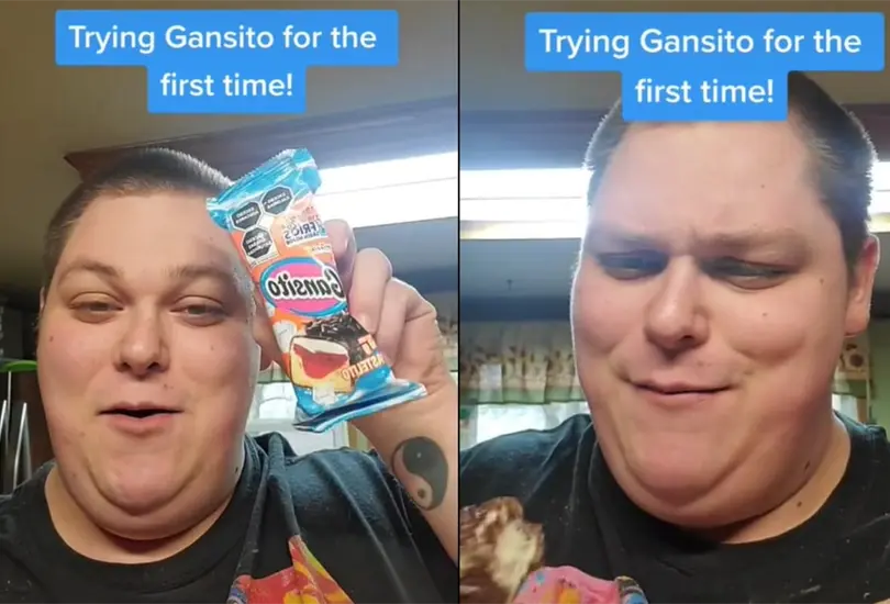 Extranjero prueba un Gansito por primera vez y video se vuelve viral: "Todos deber&iacute;an comerlo!"