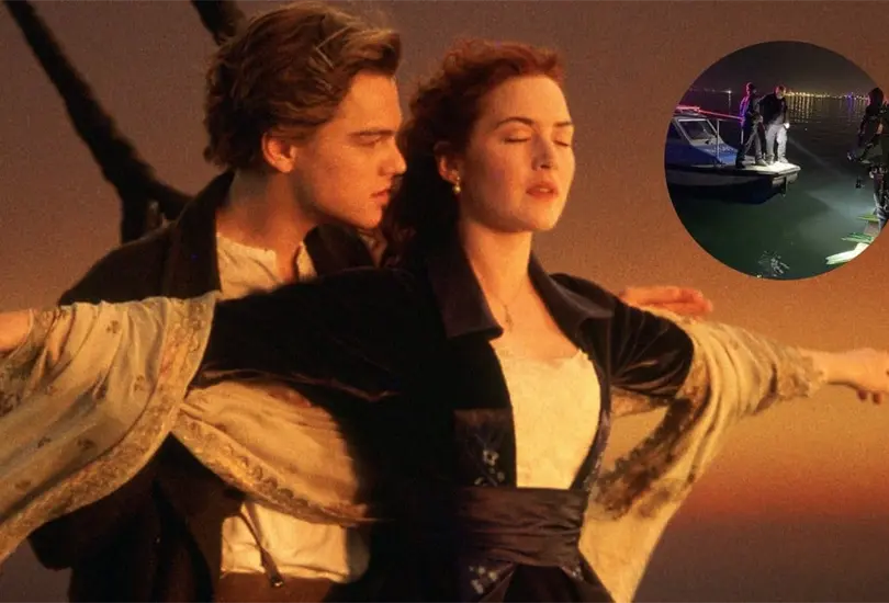 El hombre cay&oacute; al agua por querer hacer escena del Titanic. 