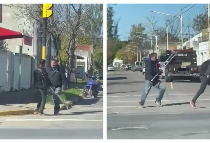Conductor se enfrenta a hombre con muletas 