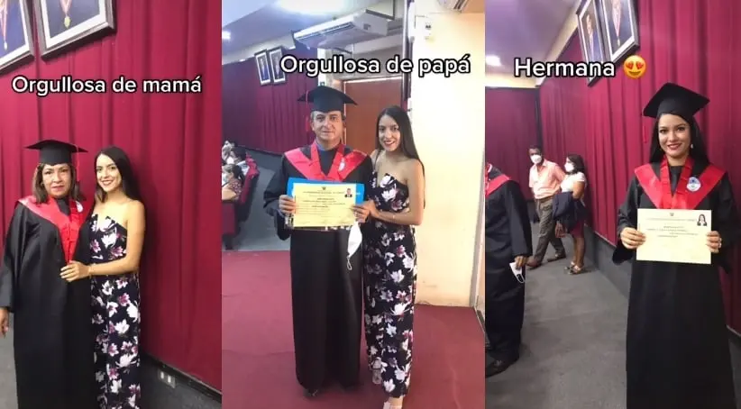 Familia completa se grad&uacute;a al mismo tiempo de la universidad