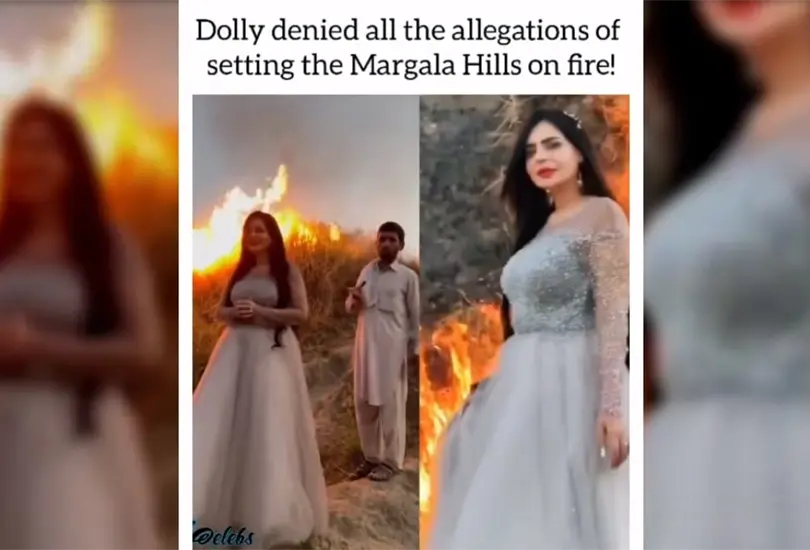 Tiktoker es acusada de provocar un incendio forestal para hacer uno de sus videos