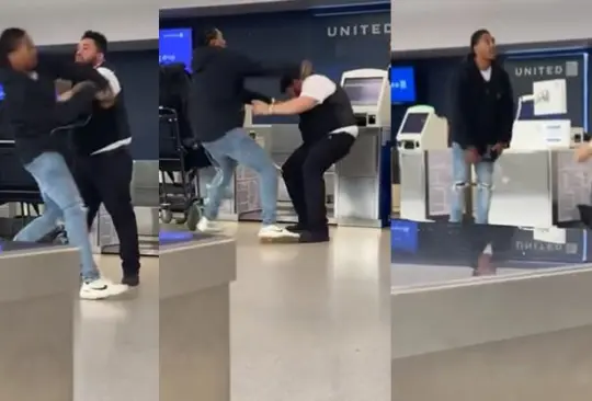 La pelea entre el trabajador de United Airlines y el pasajero quedó captada en video. 