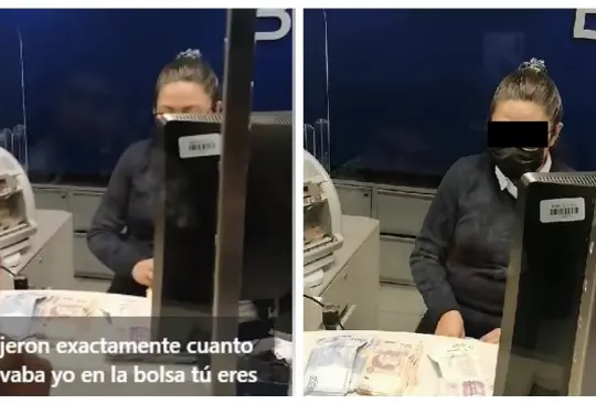 Cliente pide a empleada de BBVA que le devuelva su dinero