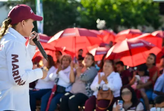 Marina Vitela señaló que sus adversarios saben que ya no van a robar ni vivir de los impuestos. Marina Vitela señaló que sus adversarios saben que ya no van a robar ni vivir de los impuestos.