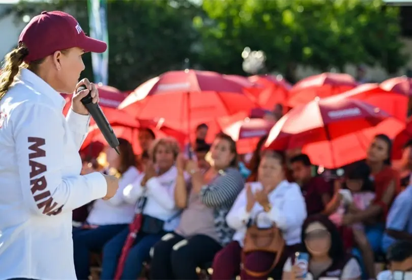 Marina Vitela señaló que sus adversarios saben que ya no van a robar ni vivir de los impuestos. Marina Vitela señaló que sus adversarios saben que ya no van a robar ni vivir de los impuestos.