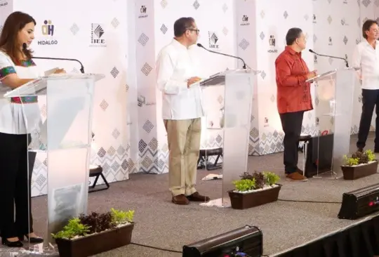 Los candidatos: Carolina Viggiano, José Luis Lima, Julio Menchaca y Francisco Xavier.