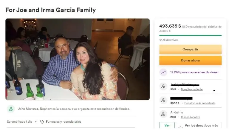 Recaudación para la familia García (GoFundMe)