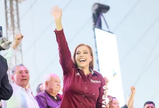 Marina Vitela en su cierre de campa&ntilde;a