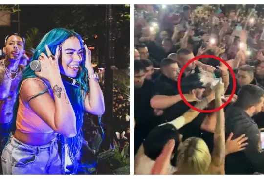 Le lanzan bebida a Karol G Le lanzan bebida a Karol G