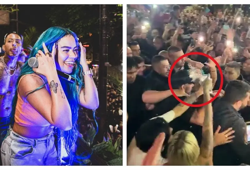 Le lanzan bebida a Karol G 