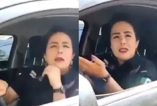 La mujer portaba un uniforme de la FGR y conducía un auto sin placas.