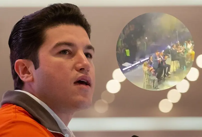 Samuel García fue abucheado durante un evento con maestros. Samuel García fue abucheado durante un evento con maestros.