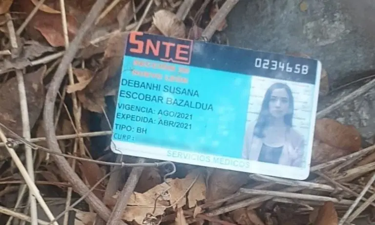 Esta es la credencial de Debanhi Escobar que fue encontrada en los Condominios Constitución. Foto: Especial.