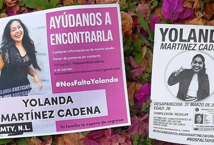 La familia de Yolanda Mart&iacute;nez Cadena ha luchado contra las omisiones estatales para poder dar con el paradero de la joven. 