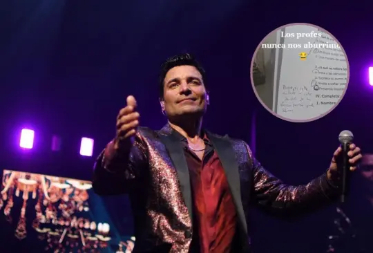 El alumno pidió perdón por no saber las respuestas con canción de Chayanne