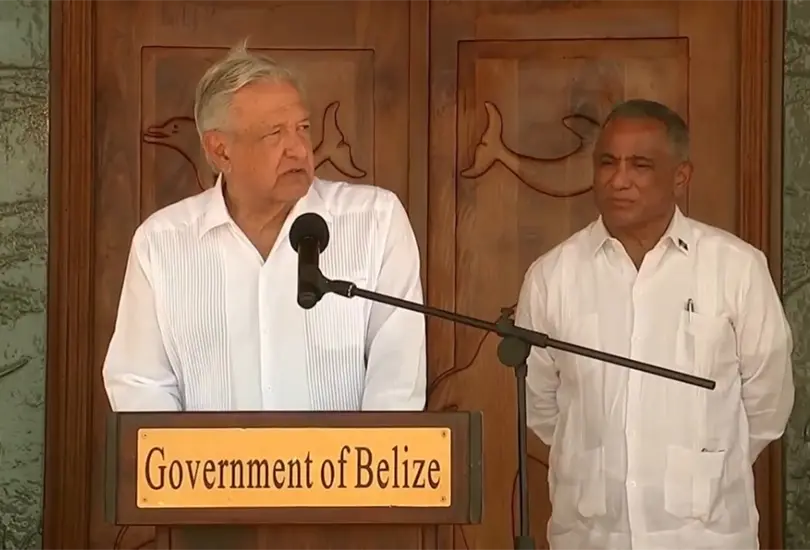 AMLO acord&oacute; con el primer ministro de Belice, John Brice&ntilde;o, suspender los aranceles de alimentos 