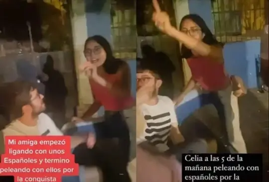 Joven intenta ligar con españoles y termina debatiendo con ellos por la Conquista | VIDEO