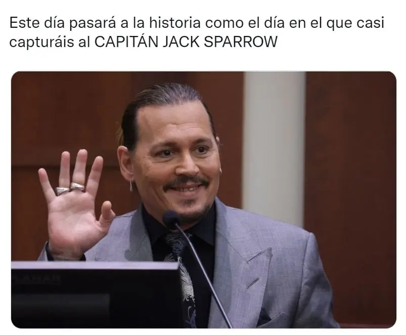 Y muchos han recordado la famosa frase de Jack Sparrow: 'Este d&iacute;a ser&aacute; recordado como el d&iacute;a en que casi atrapan a Jack Sparrow'.