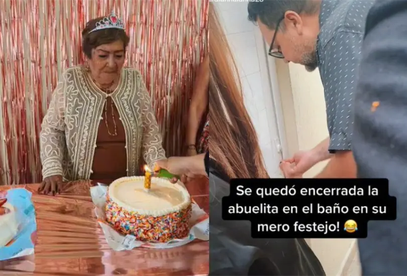 Los mariachis intentaron ayudar a la abuelita, sin embargo, terminaron tom&aacute;ndose fotos con los familiares y cant&aacute;ndole desde el otro lado de la puerta
