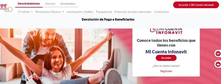 Portal oficial del Infonavit. Foto: captura de pantalla.