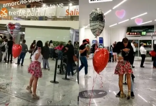 La joven fue al aeropuerto a recibir a su novio virtual.