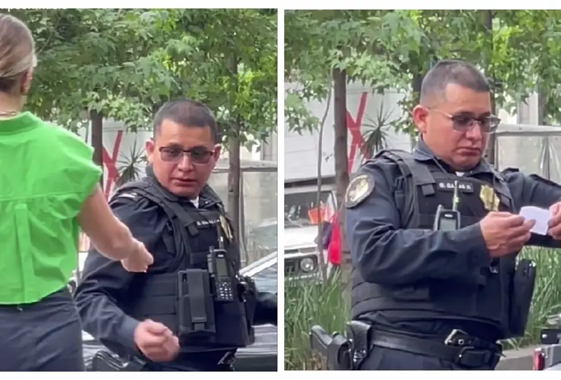 Influencer da mensaje motivacional a policía Influencer da mensaje motivacional a policía