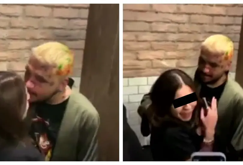 Nodal intent&oacute; darle un beso a una fan