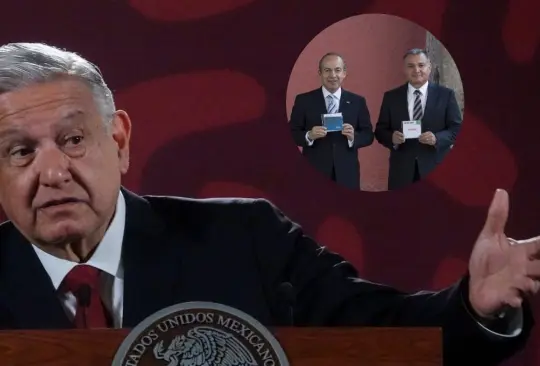 AMLO, el expresidente Calder&oacute;n y Genaro Garc&iacute;a Luna. 