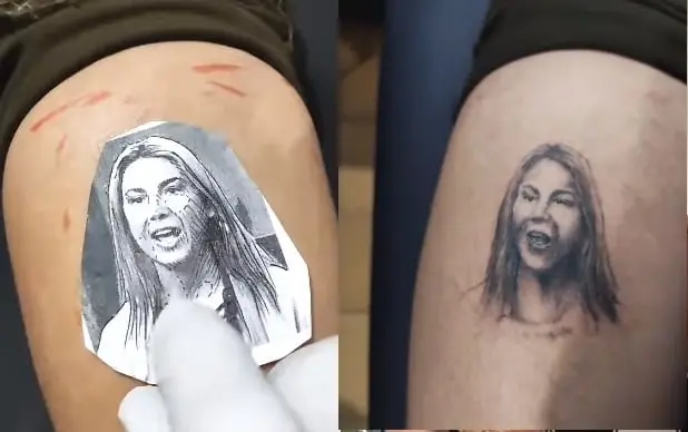 "Vibrando alt&iacute;simo" Joven de Guadalajara se tat&uacute;a a Mafe Walker, la mujer que habla alien&iacute;gena