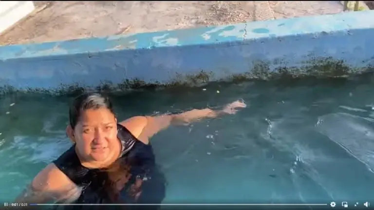 La familia encontró una forma muy surrealista de enfrentar el calor - Captura de pantalla