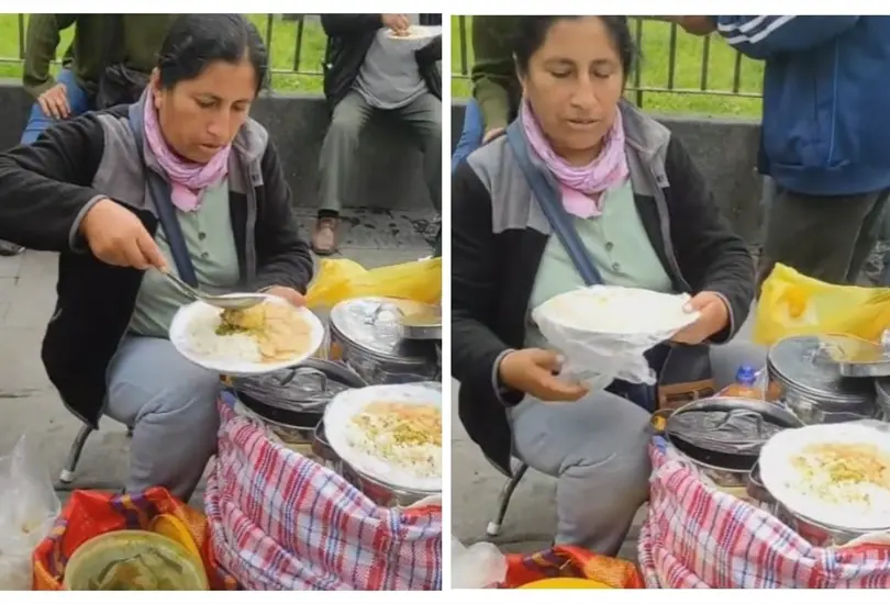 Peruana usa truco para no lavar platos