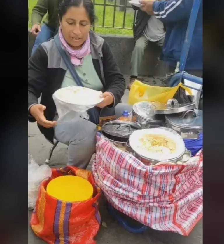 Peruana usa truco para no lavar platos (TikTok)