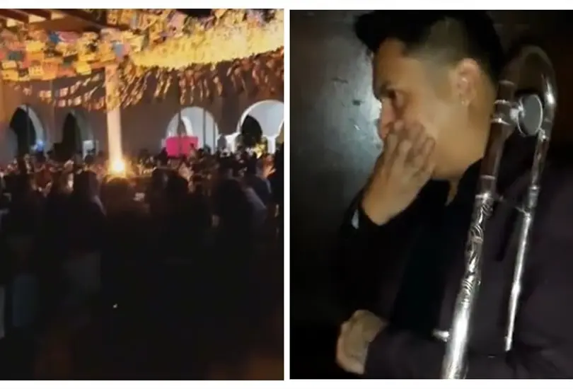 M&uacute;sico toca en boda de su exnovia