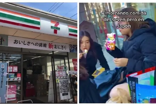 Mexicanos comen en la banqueta en Japón