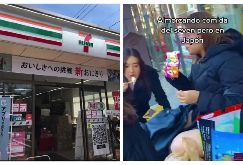 Mexicanos comen en la banqueta en Jap&oacute;n