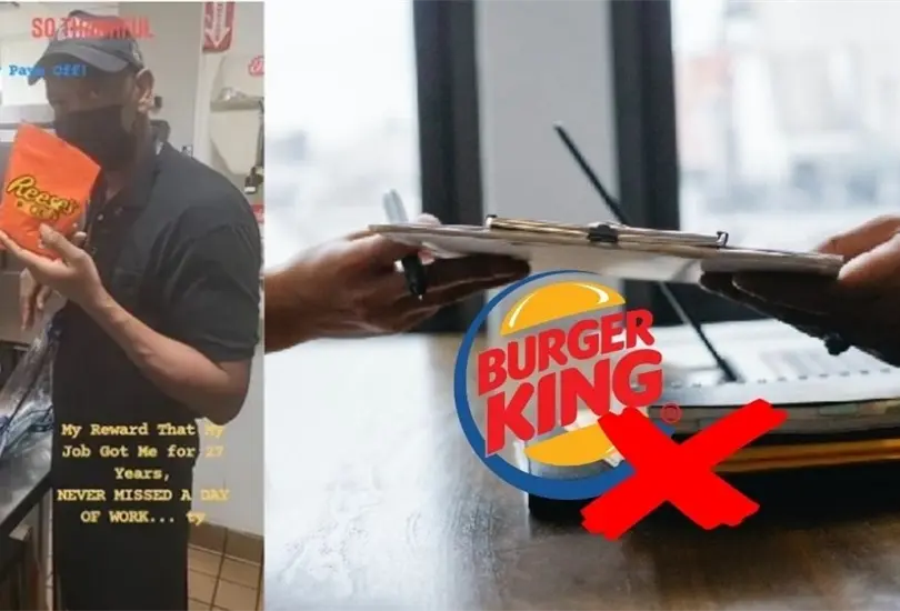 Empleado "premiado" con dulces tras 27 a&ntilde;os en Burger King recibe m&uacute;ltiples ofertas de trabajo